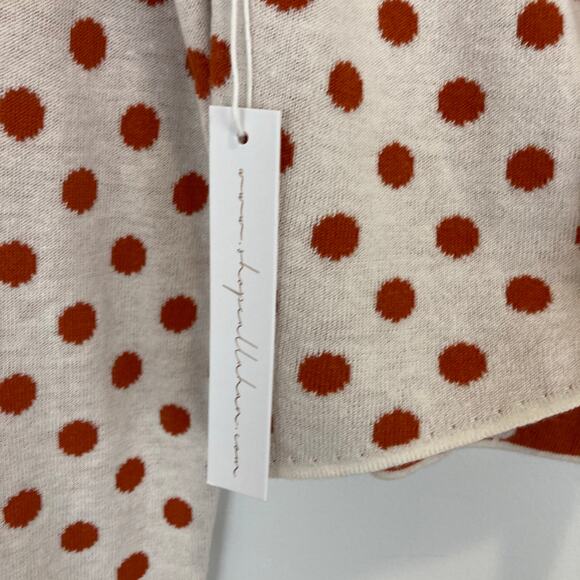 NWT Callahan Olivia Tie Front Polka Dot Sweater - Picture 6 of 10